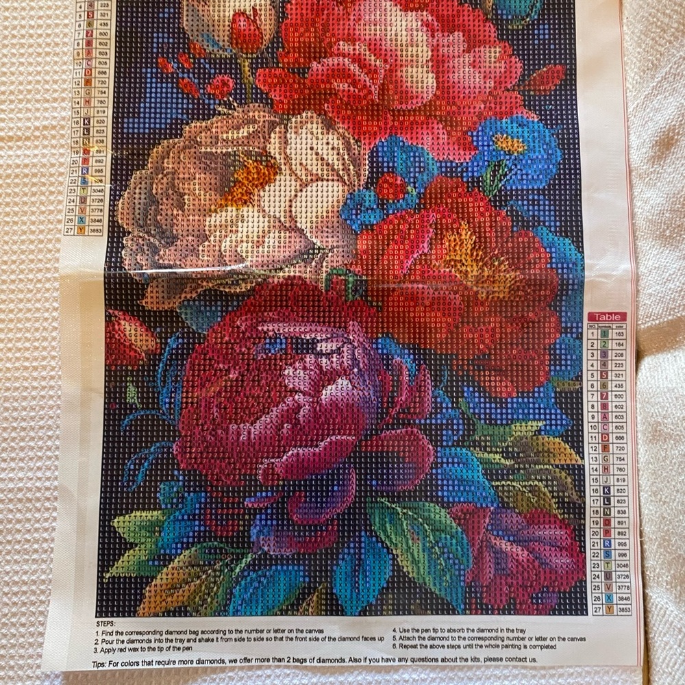Vibrant Floral Diamond Art Painting Kit